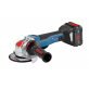 BOSCH  GWX 18V-10 PSC kampinis šlifuoklis X-LOCK SOLO L-Boxx
